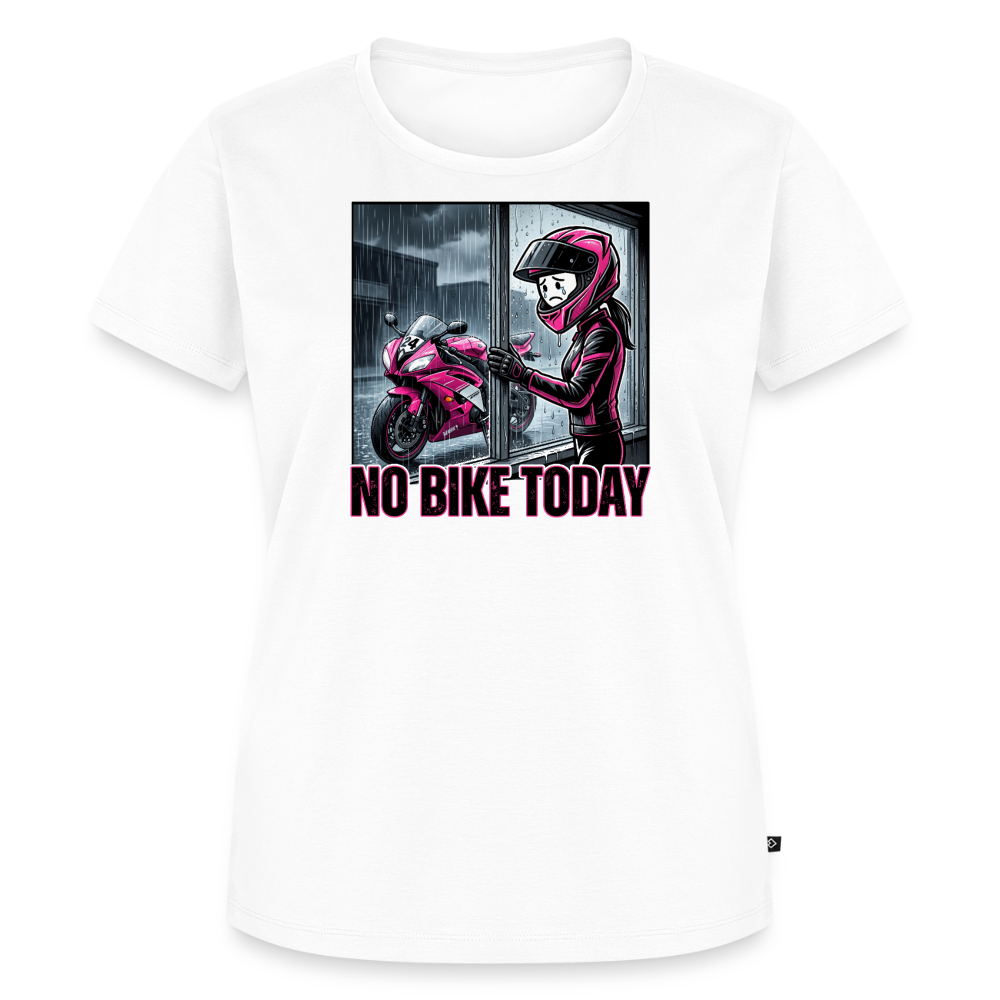 No Bike today Girly"Brustdruck" - white