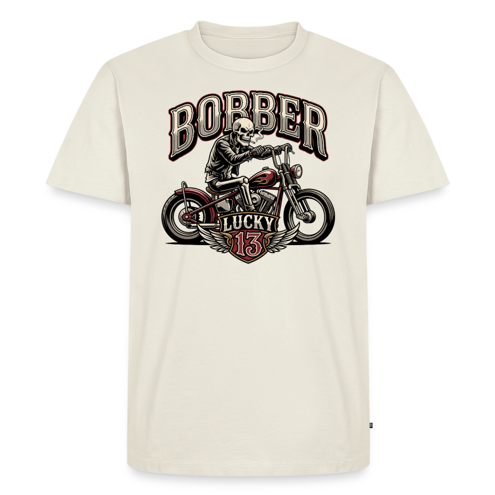 Bobber Lucky 13 "Brustdruck" - off white