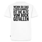 Die Alte Text Dunkel "Rückendruck" - white