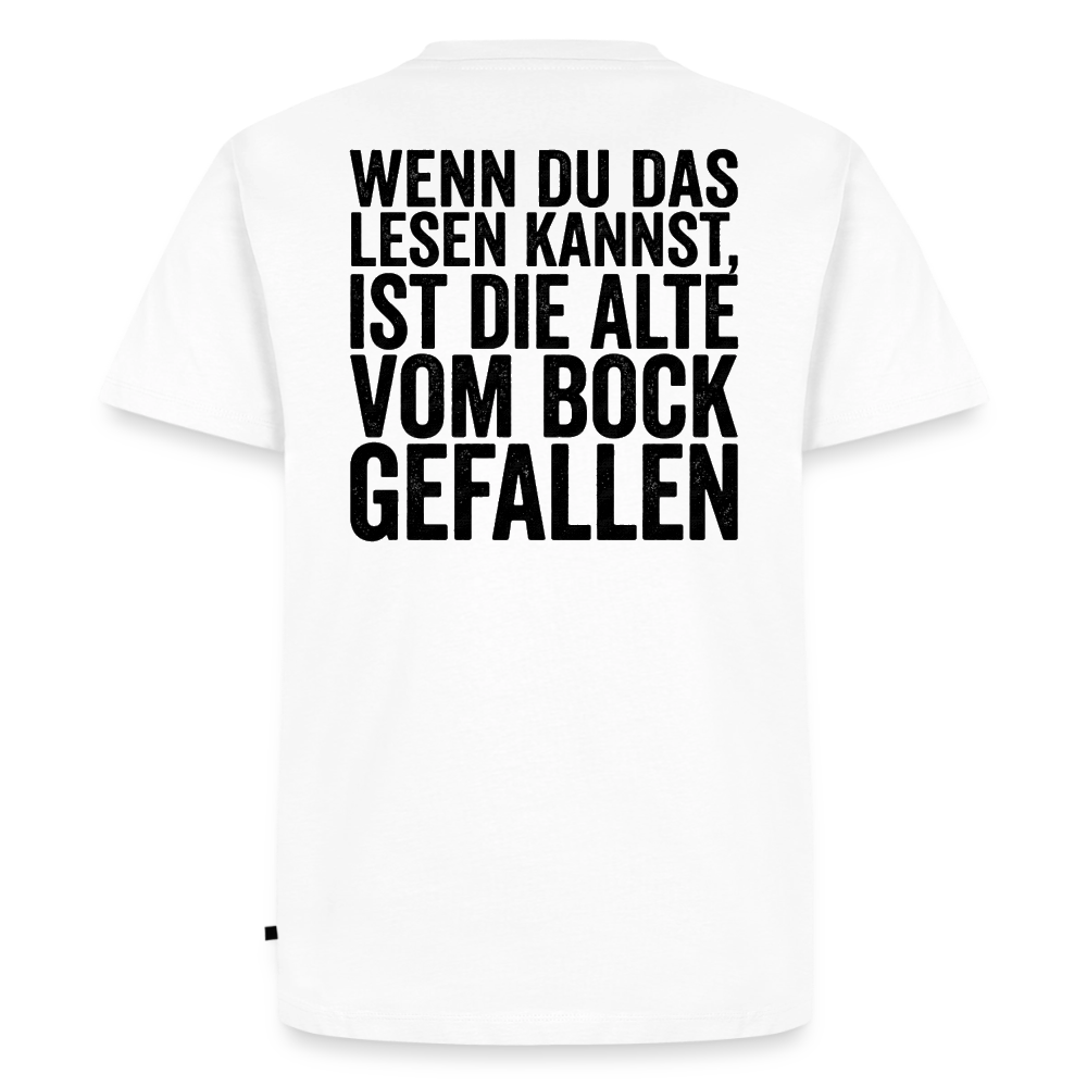 Die Alte Text Dunkel "Rückendruck" - white