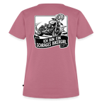 Schräges Bikergirl Chopper "Rückendruck" - mauve