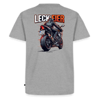 Leck Eier Supersportler Two "Rückendruck" - heather grey