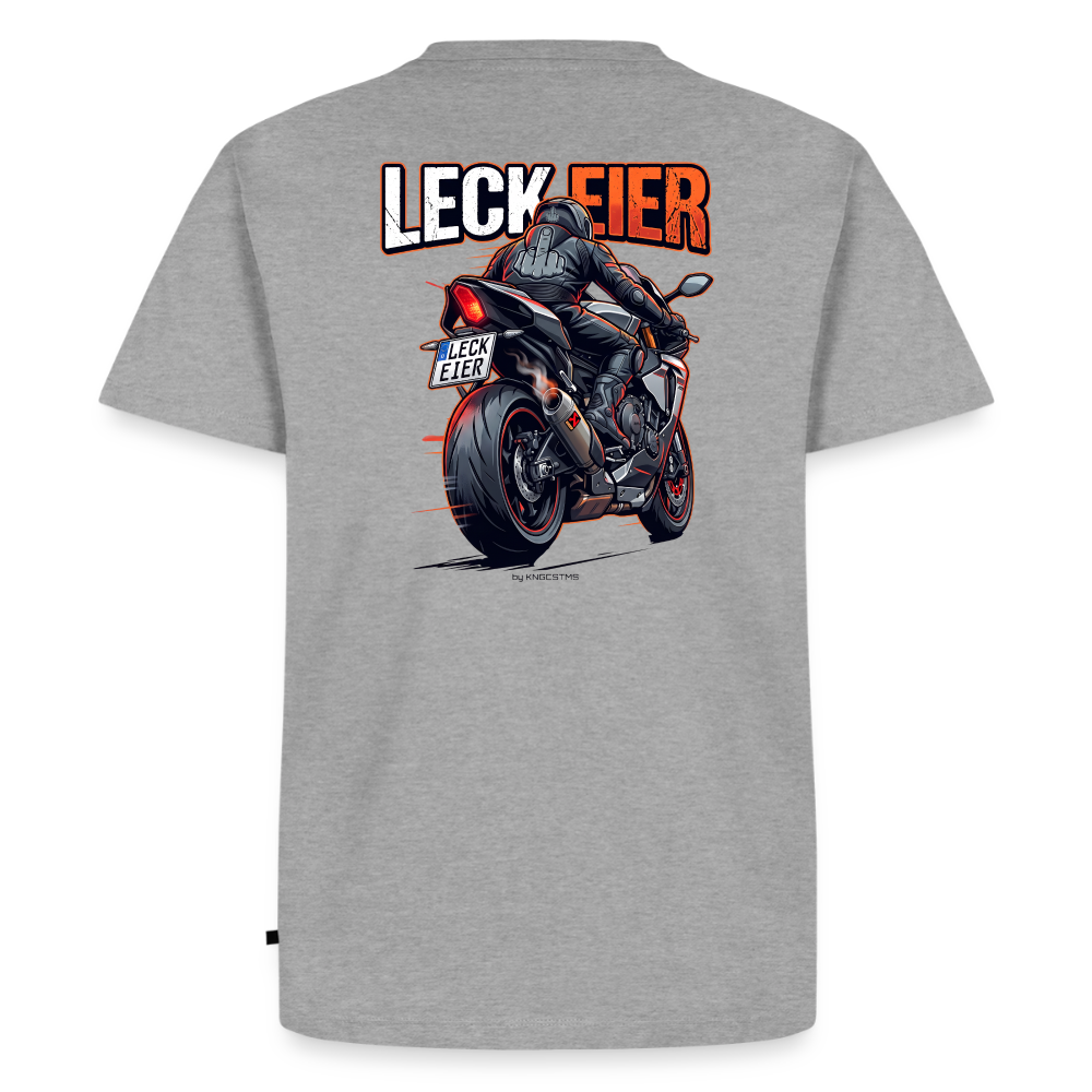 Leck Eier Supersportler Two "Rückendruck" - heather grey