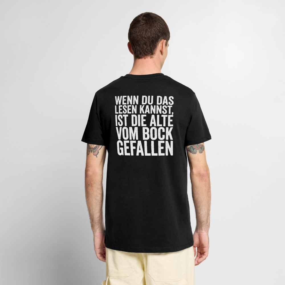 Die Alte Text Hell "Rückendruck" - black