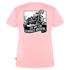 Schräges Bikergirl Chopper "Rückendruck" - rose