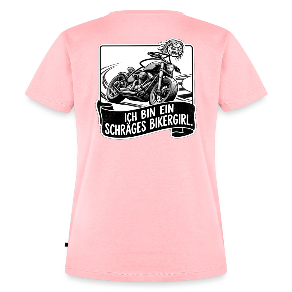 Schräges Bikergirl Chopper "Rückendruck" - rose