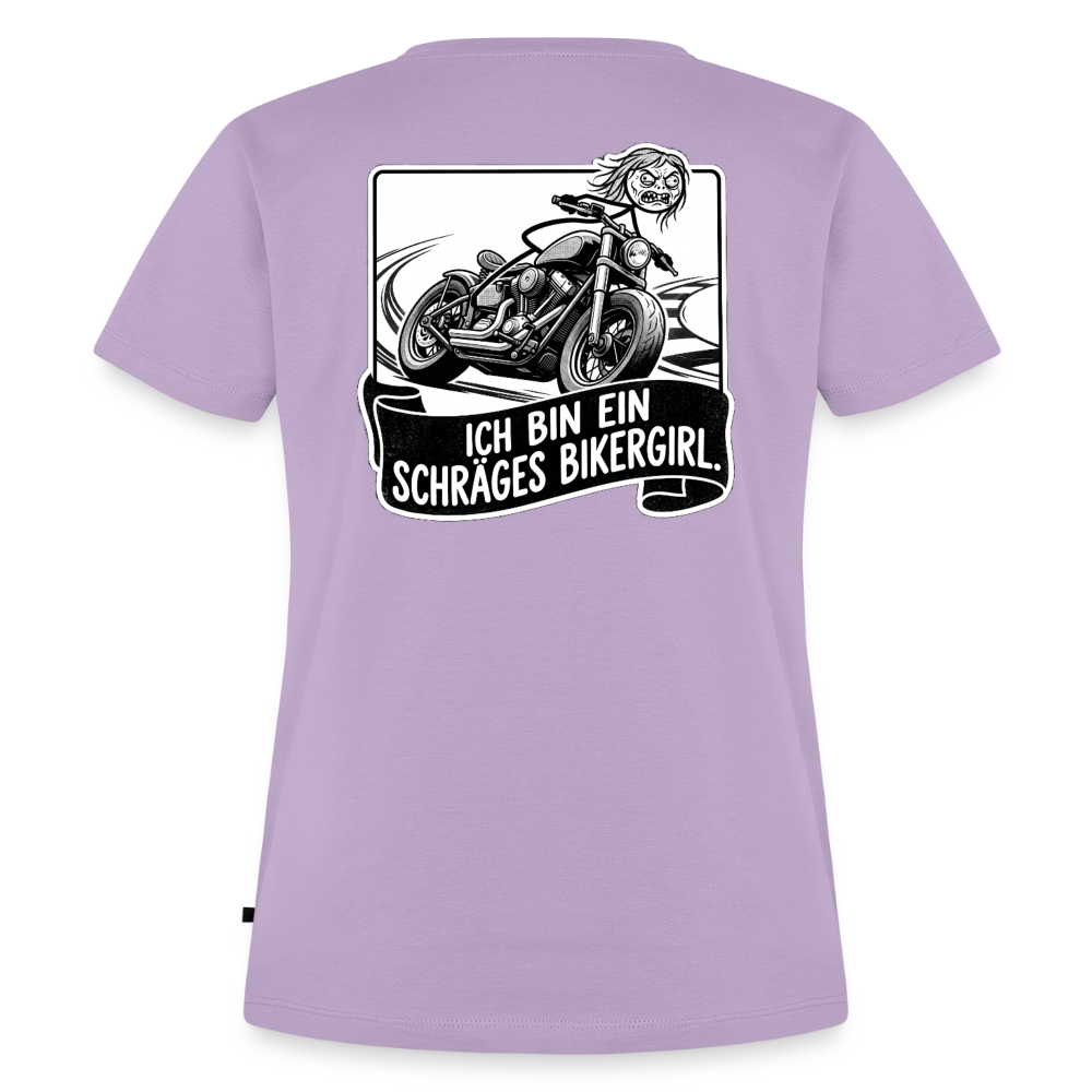 Schräges Bikergirl Chopper "Rückendruck" - lavender