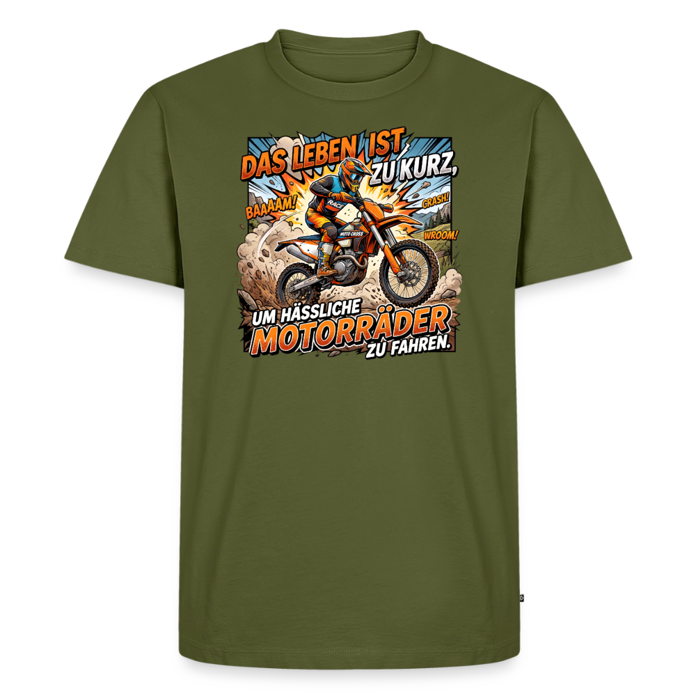 Hässliche Motorräder Motocross "Brustdruck" - khaki