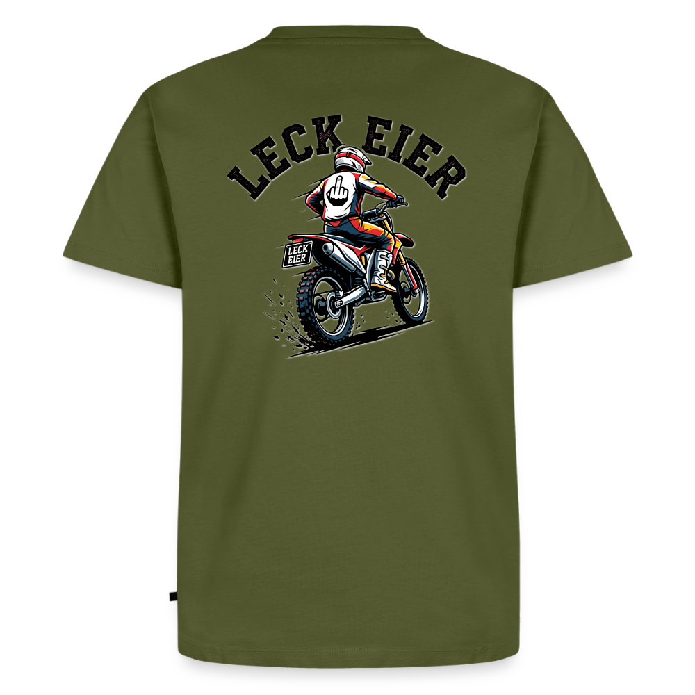 Leck Eier Motocross "Rückendruck" - khaki
