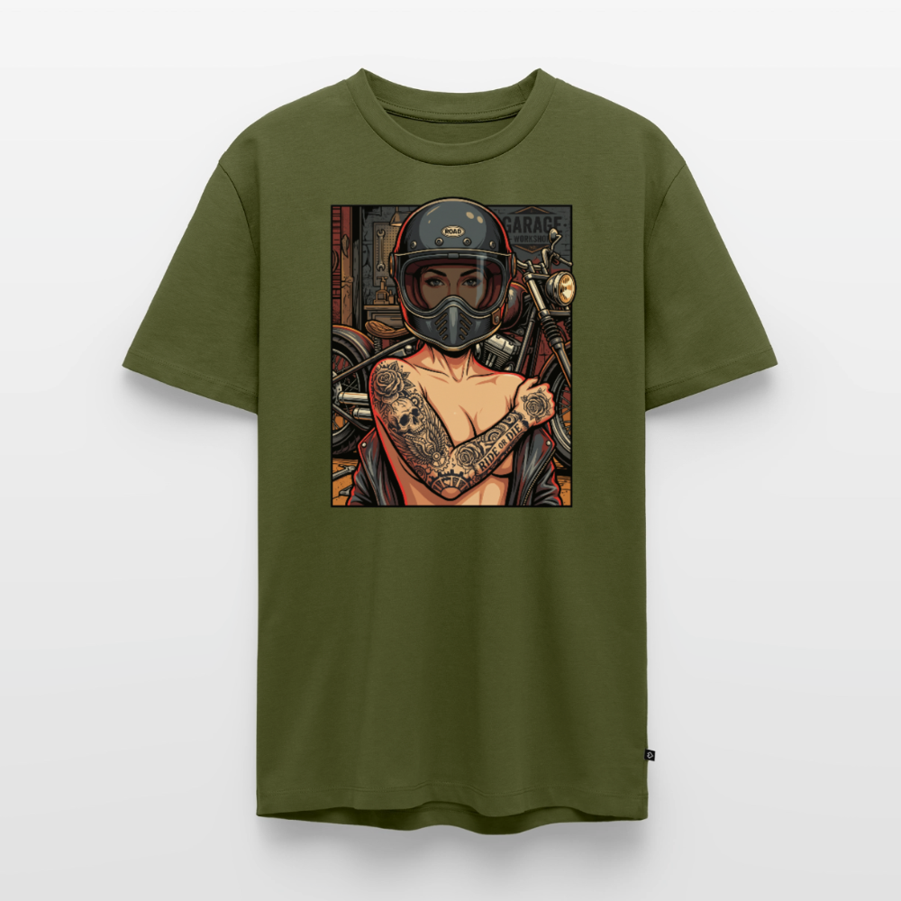 Garage Chopper Girl "Brustdruck" - khaki