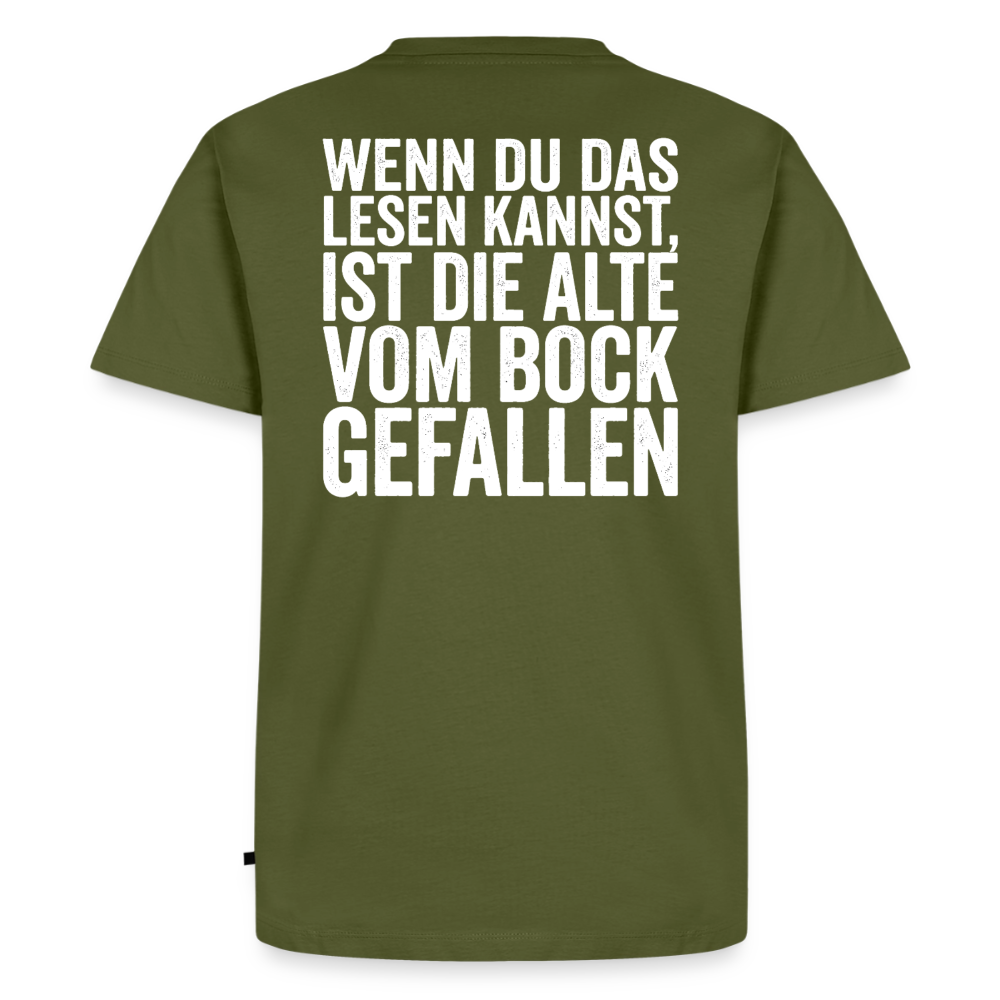 Die Alte Text Hell "Rückendruck" - khaki