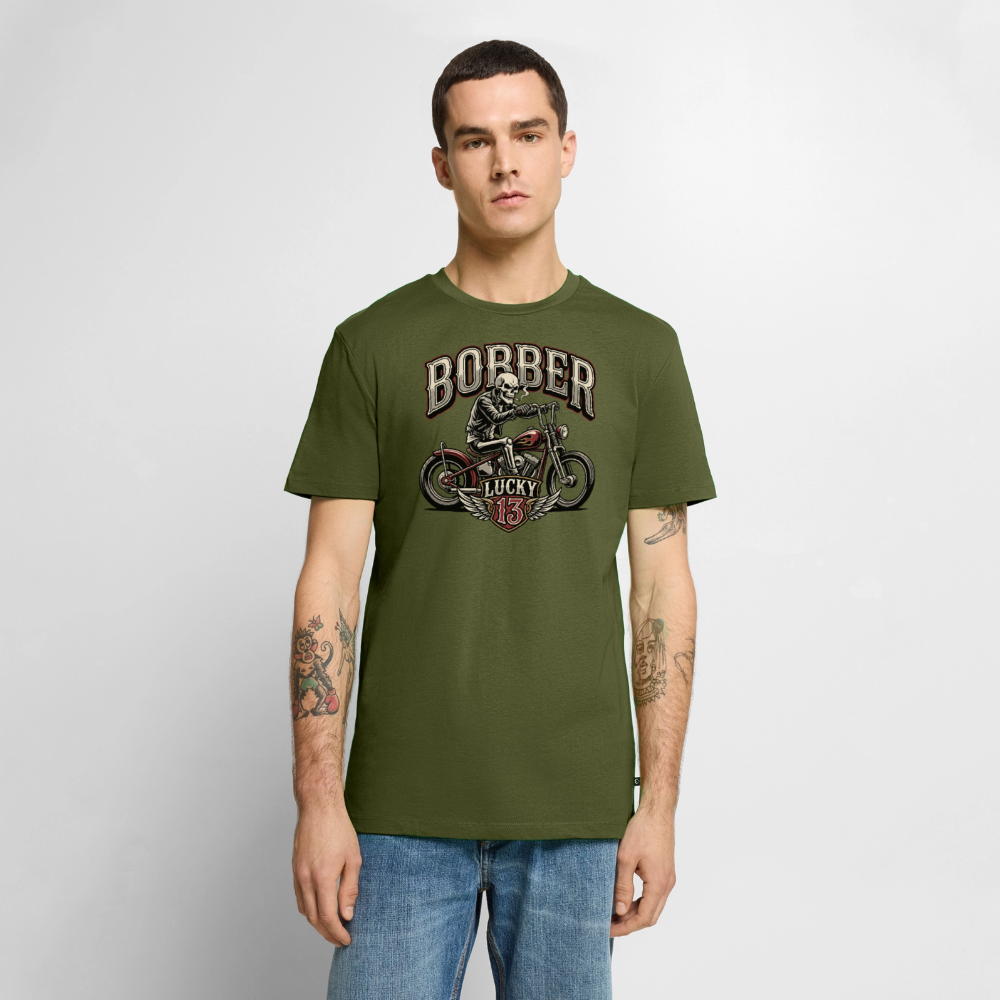 Bobber Lucky 13 "Brustdruck" - khaki
