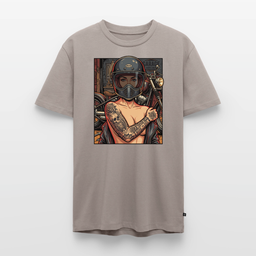 Garage Chopper Girl "Brustdruck" - taupe