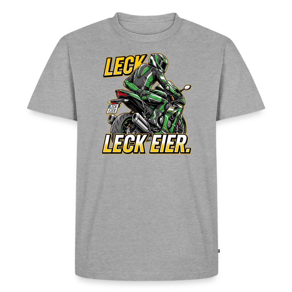 Leck Eier Supersportler Three "Brustdruck" - heather grey