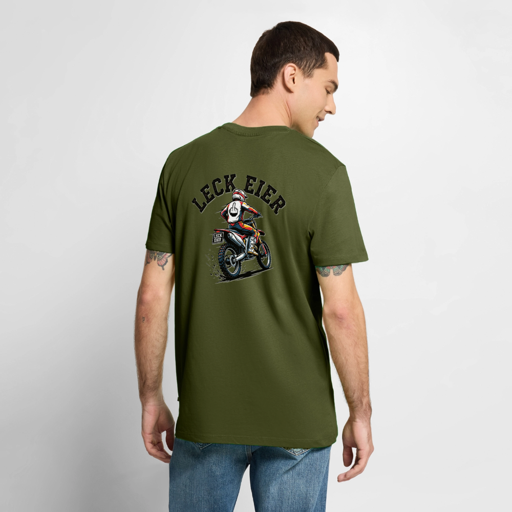 Leck Eier Motocross "Rückendruck" - khaki