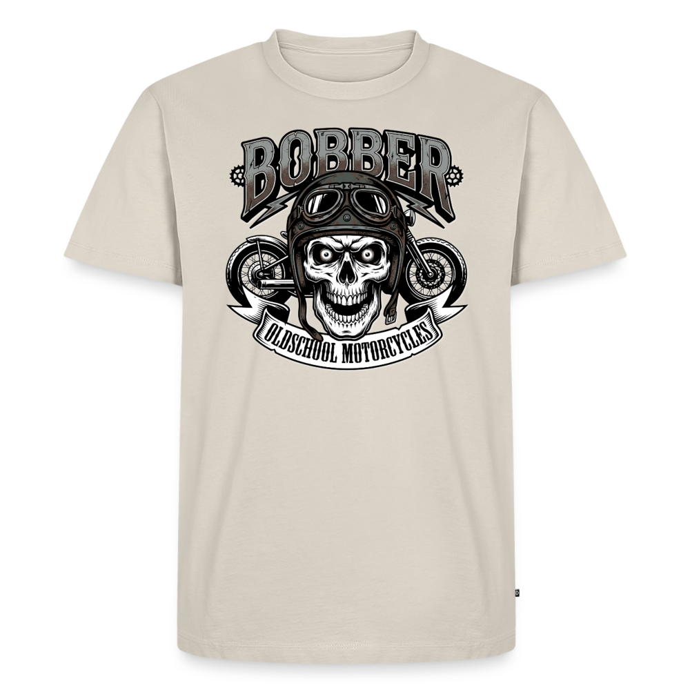 Oldschool Bobber  "Brustdruck" - beige