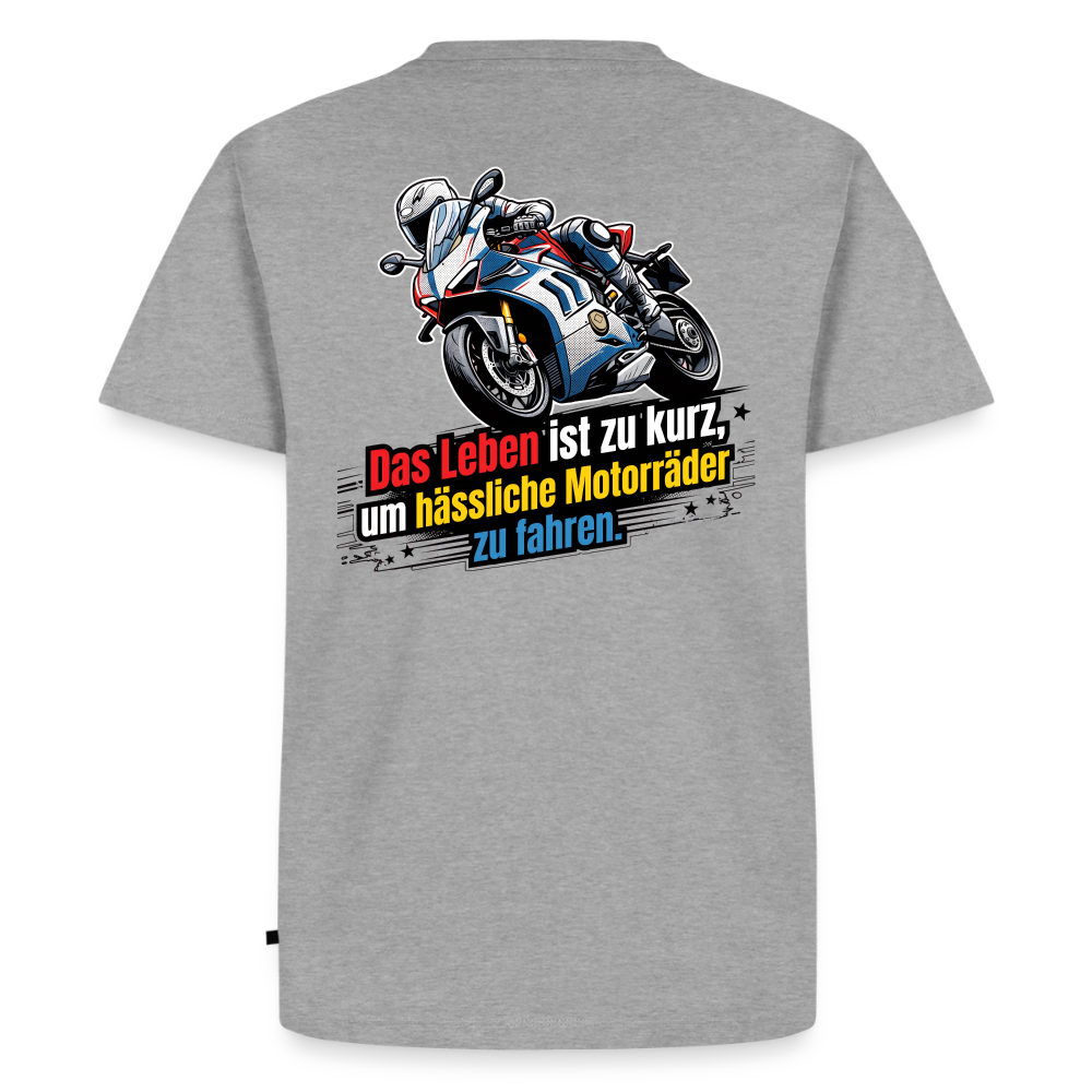 Hässliche Motorräder Supersportler "Rückendruck" - heather grey