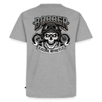 Oldschool Bobber "Rückendruck" - heather grey