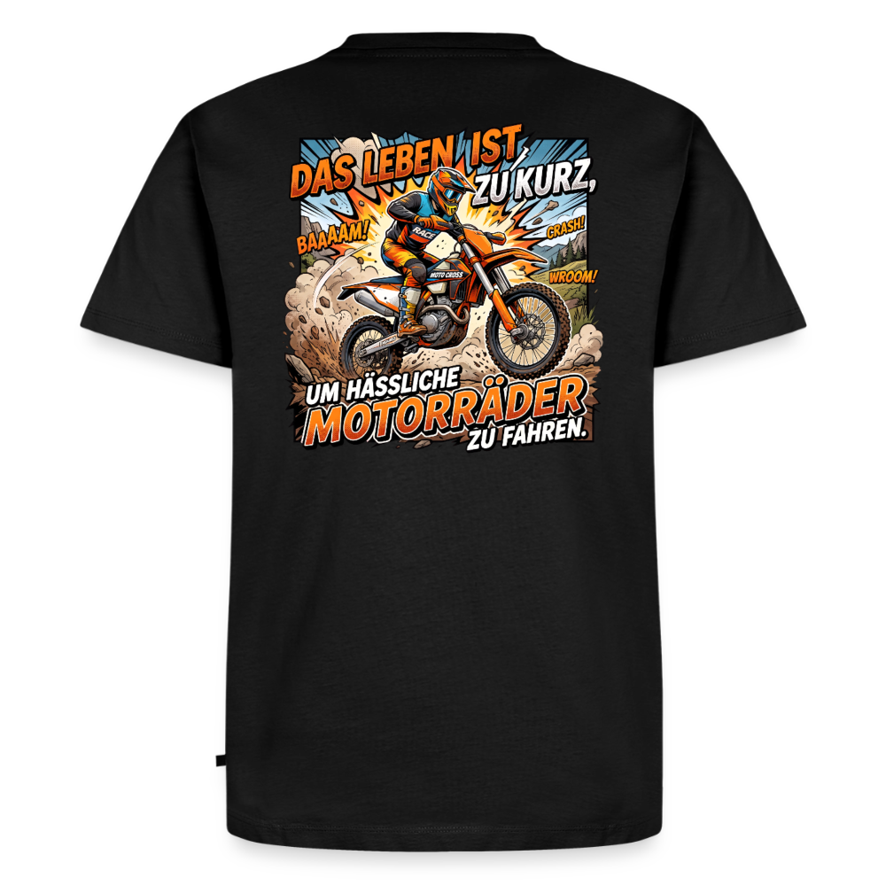 Hässliche Motorräder Motocross "Rückendruck" - black