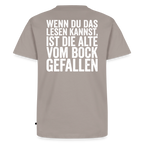 Die Alte Text Hell "Rückendruck" - taupe