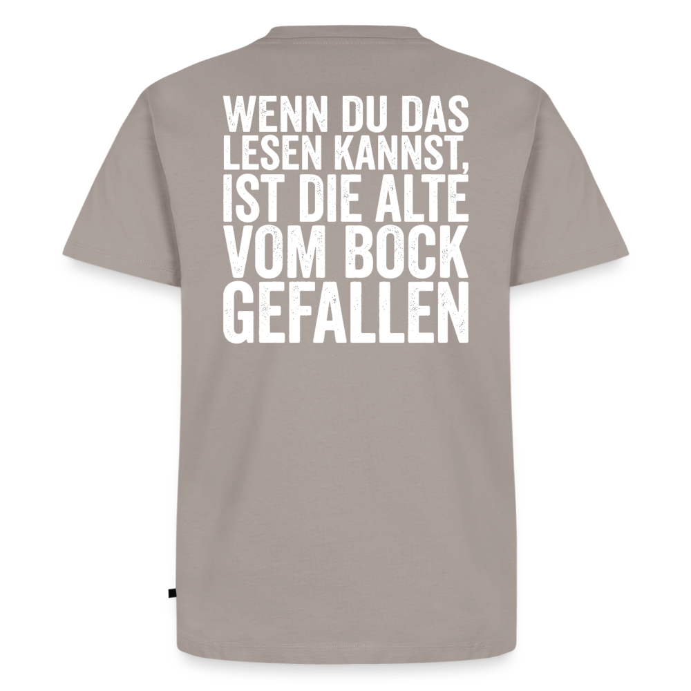 Die Alte Text Hell "Rückendruck" - taupe