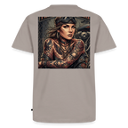Tattoo Girl Chopper "Rückendruck" - taupe