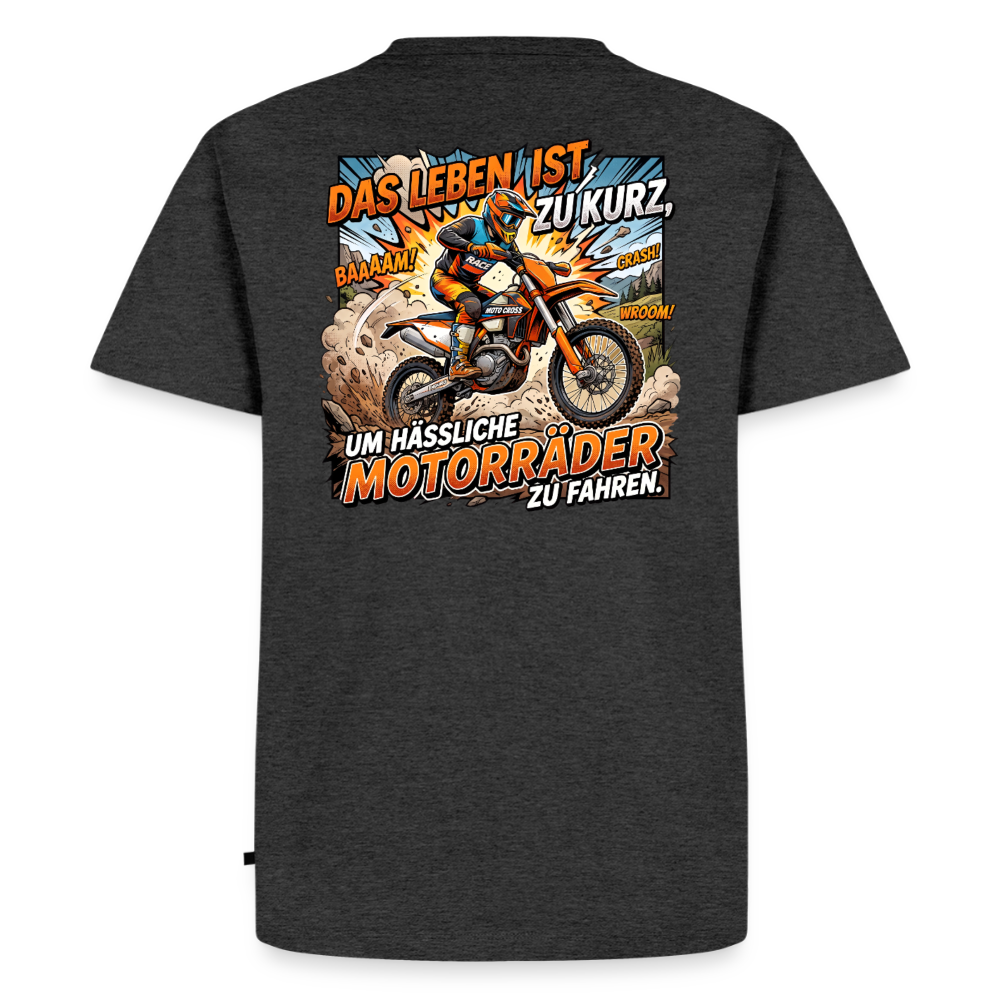 Hässliche Motorräder Motocross "Rückendruck" - heather anthracite
