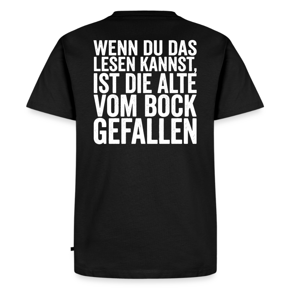 Die Alte Text Hell "Rückendruck" - black