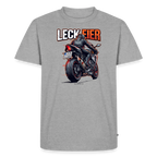 Leck Eier Supersportler Two "Brustdruck" - heather grey