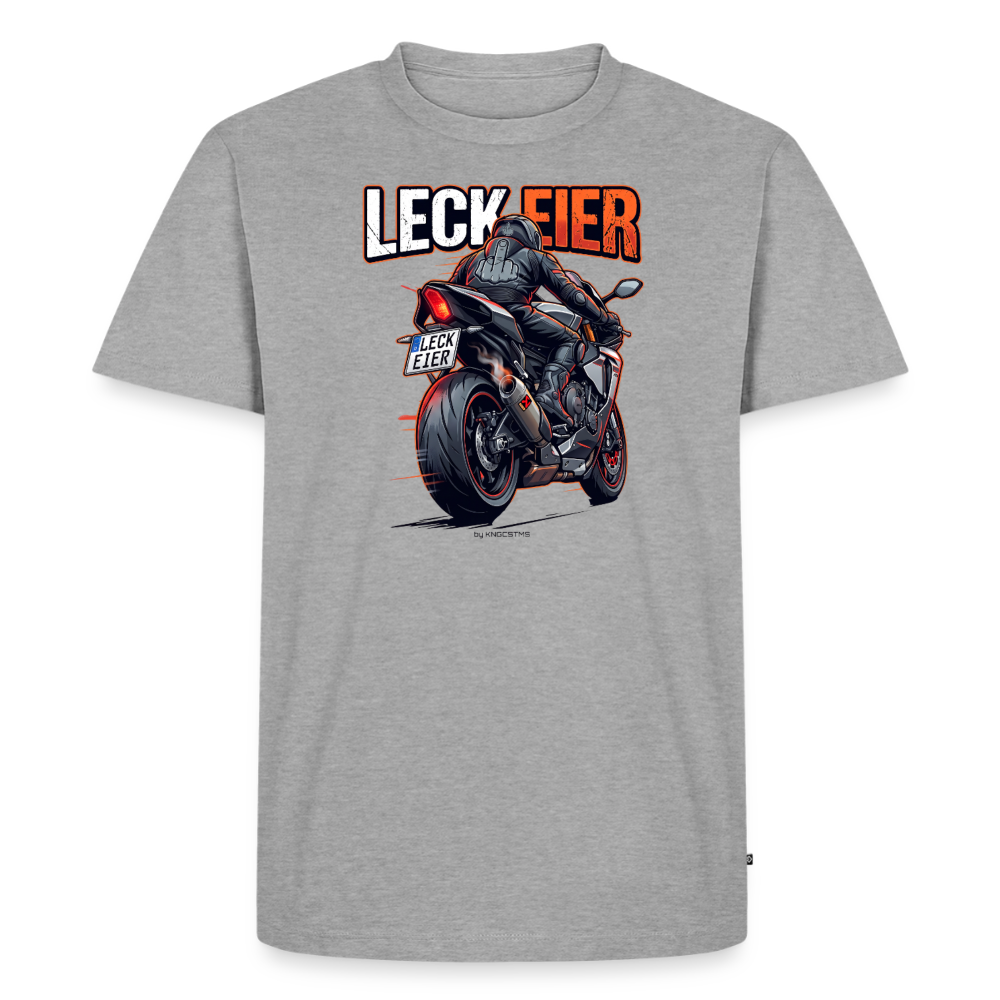 Leck Eier Supersportler Two "Brustdruck" - heather grey