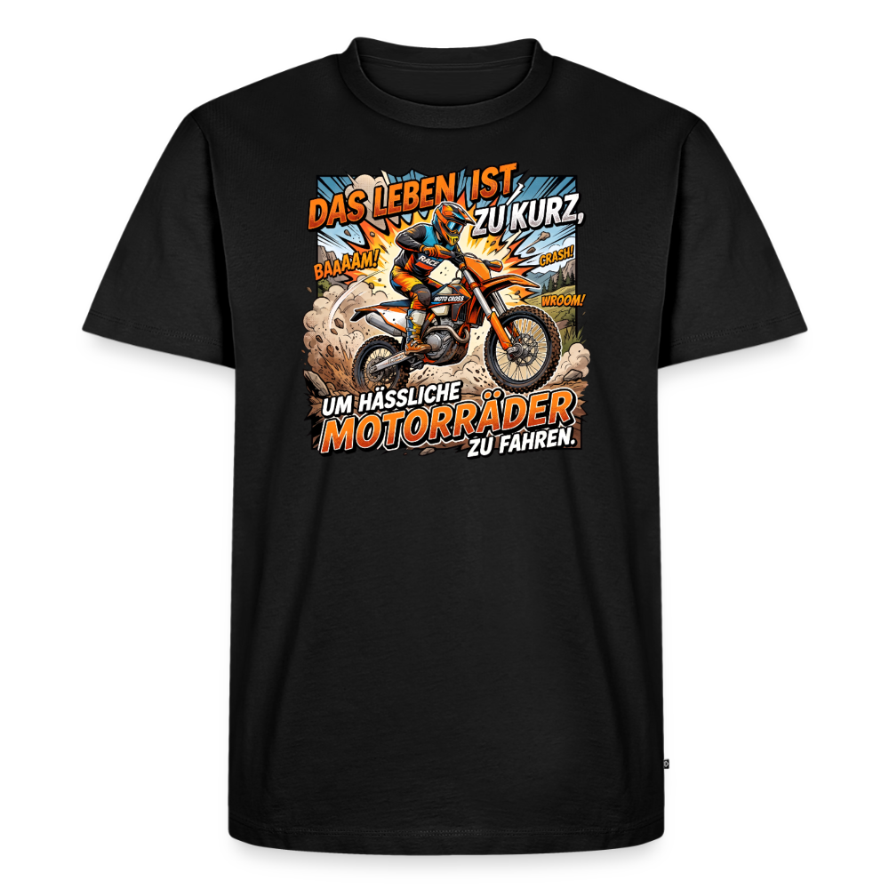 Hässliche Motorräder Motocross "Brustdruck" - black