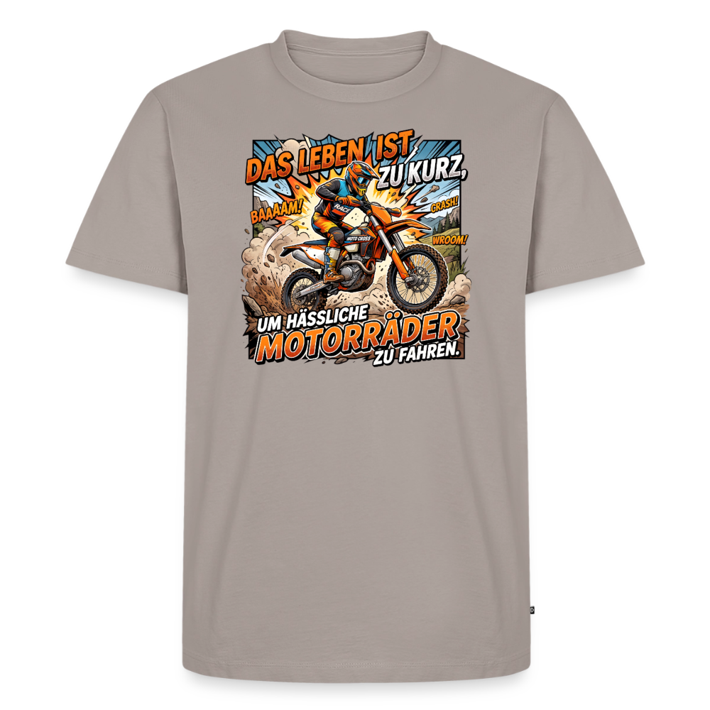 Hässliche Motorräder Motocross "Brustdruck" - taupe