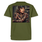Tattoo Girl Chopper "Rückendruck" - khaki