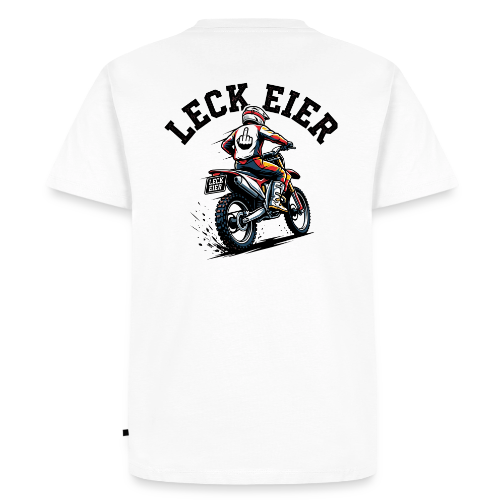 Leck Eier Motocross "Rückendruck" - white