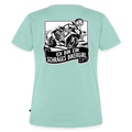 Schräges Bikergirl Rennsemmel "Rückendruck" - mint 